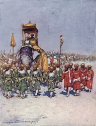 Eine der malerischsten Gruppen in der Dienerprozession